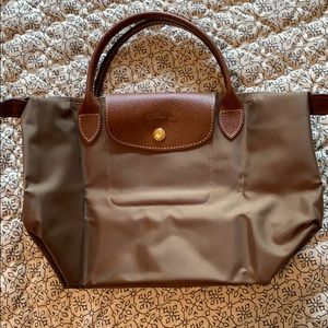 Lonchamp Le Pliage small with short handles